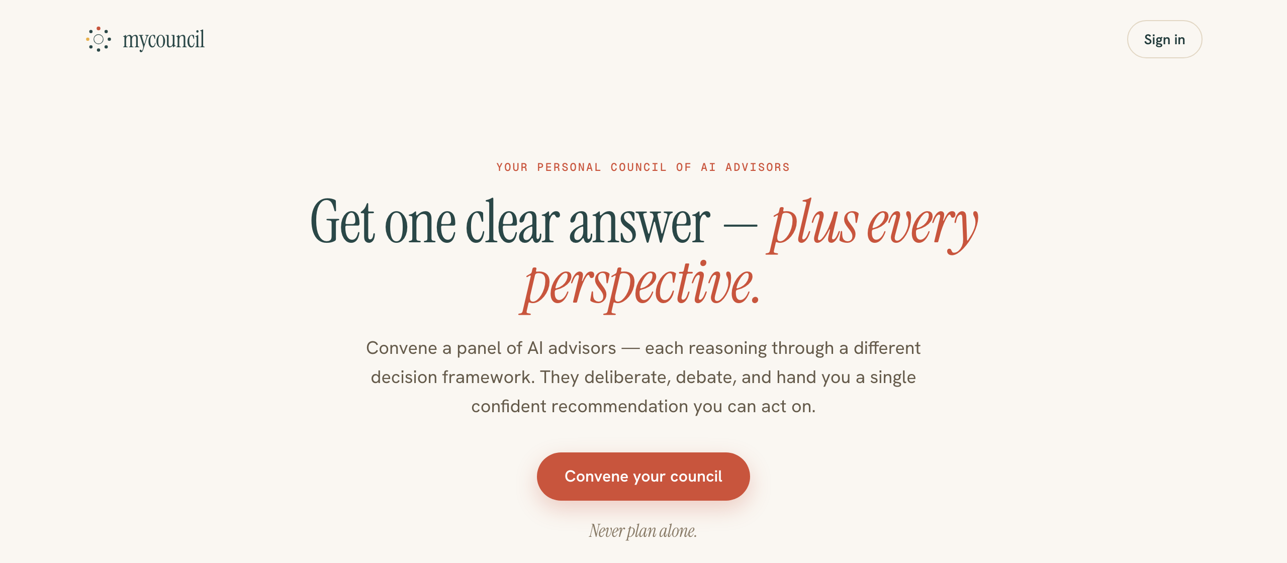 mycouncil interface